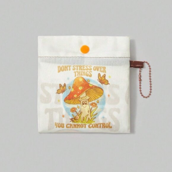 Mushroom Shopping Tote Romwe Don't Stress the Things You Cannot Control - Picture 3 of 4